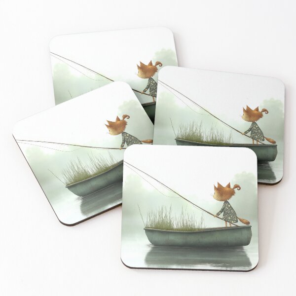 Item preview, cat gone fishing designed and sold by PricklyPeanut.
