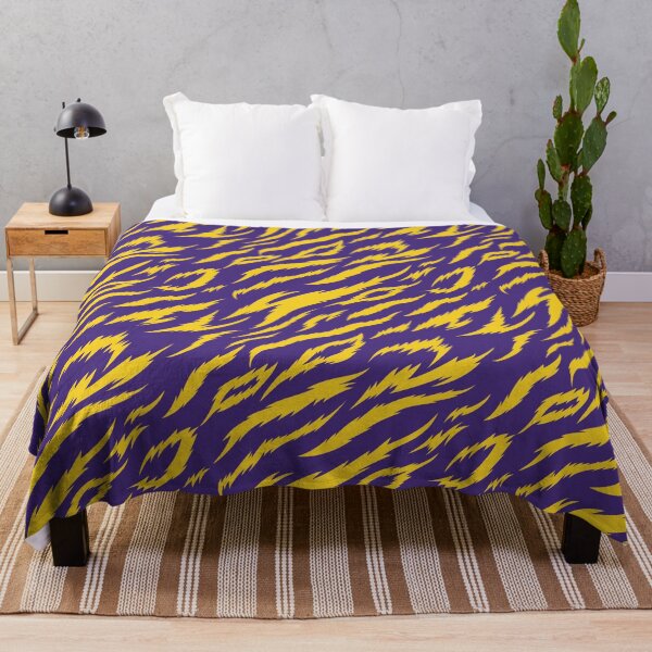 Item preview, Purple Gold Tigers Stripes Baton Rouge Louisiana Pattern designed and sold by StudioBlack.