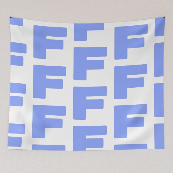 Item preview, Bold Blue Letter F designed and sold by TXTRZ-TXTRZ.