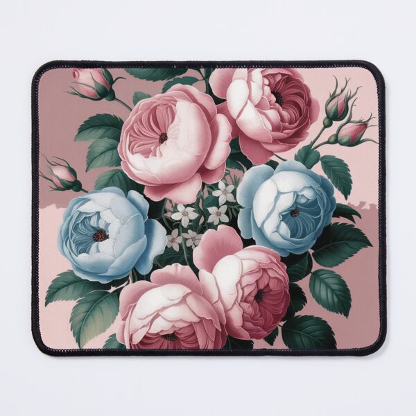 Item preview, Pink and Blue Cabbage Rose Vintage Beauty designed and sold by SloganExpress.