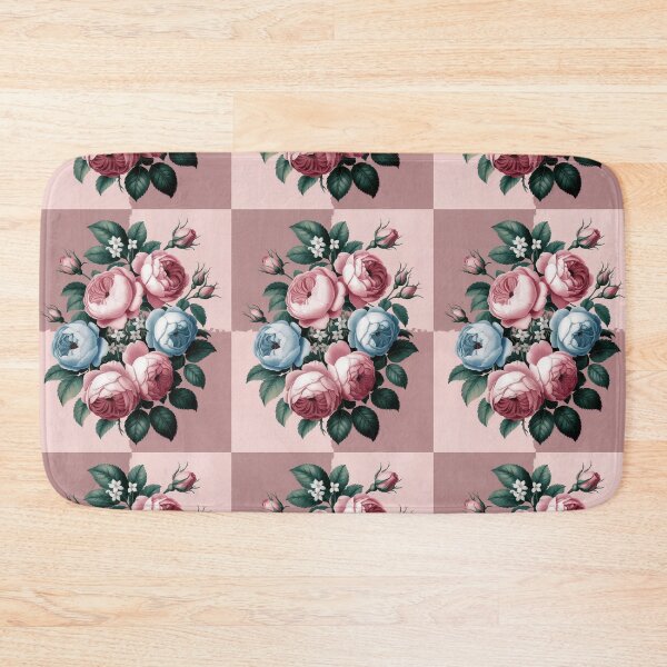 Item preview, Pink and Blue Cabbage Rose Vintage Beauty designed and sold by SloganExpress.