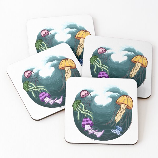 Item preview, Medusas gigantes sobre las olas designed and sold by GlobalWaves.
