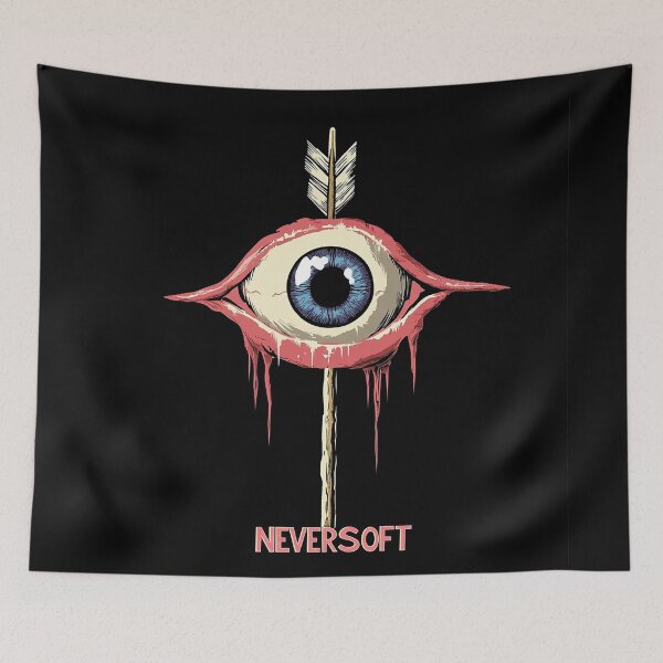 Item preview, Vintage Neversoft Eye Logo Illustration designed and sold by Retro Travel Design.