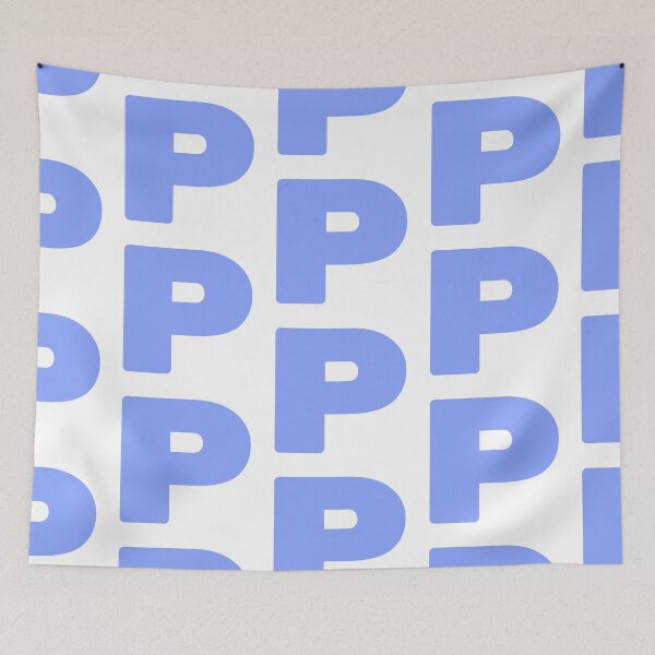 Item preview, Bold Blue Letter P designed and sold by TXTRZ-TXTRZ.