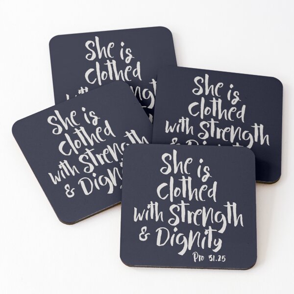 Item preview, She Is Clothed With Strength And Dignity Proverbs 31 25 Light designed and sold by amazingjoy.