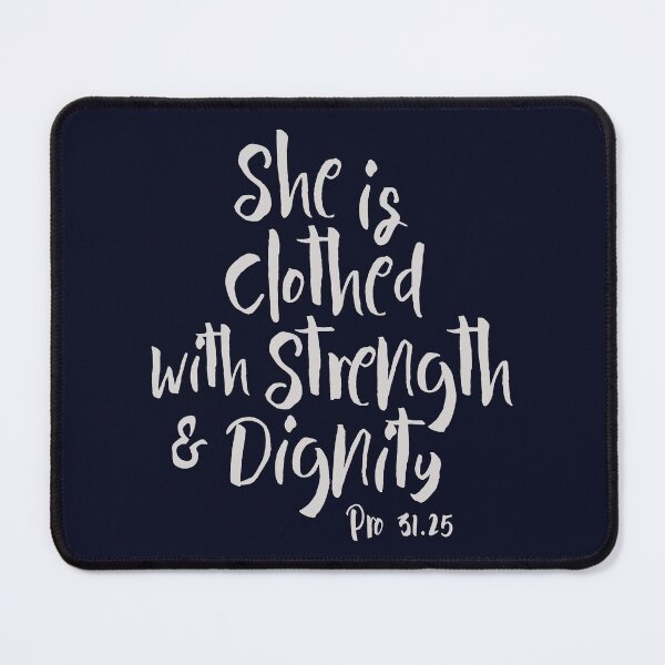 Item preview, She Is Clothed With Strength And Dignity Proverbs 31 25 Light designed and sold by amazingjoy.
