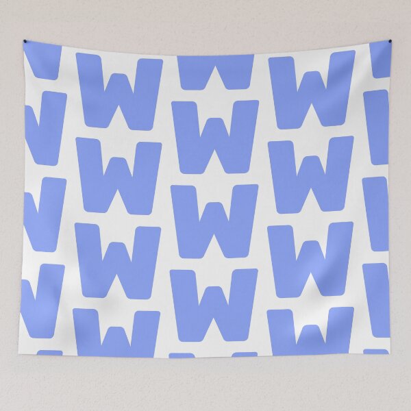 Item preview, Bold Blue Letter W designed and sold by TXTRZ-TXTRZ.