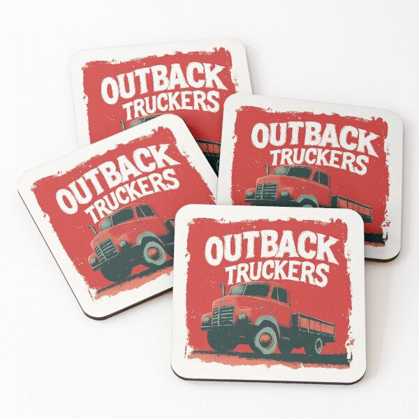 Item preview, Retro Outback Truckers Vintage Truck Art designed and sold by Retro Travel Design.