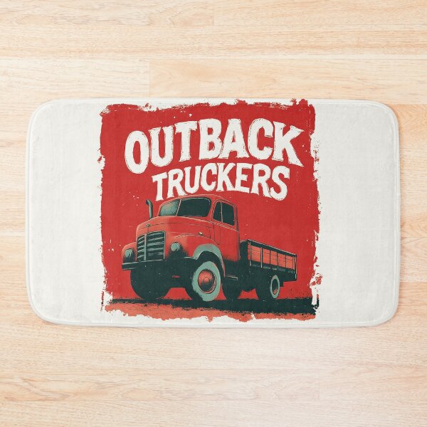 Item preview, Retro Outback Truckers Vintage Truck Art designed and sold by Retro Travel Design.