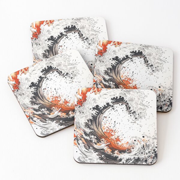 Item preview, Abstract art Marine eruption designed and sold by kusamono-art.