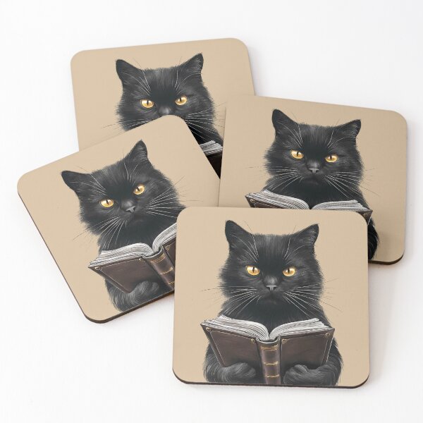 Item preview, Reading Cat designed and sold by wowwowmeow.