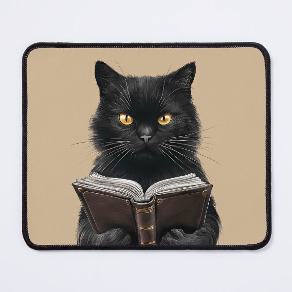 Item preview, Reading Cat designed and sold by wowwowmeow.