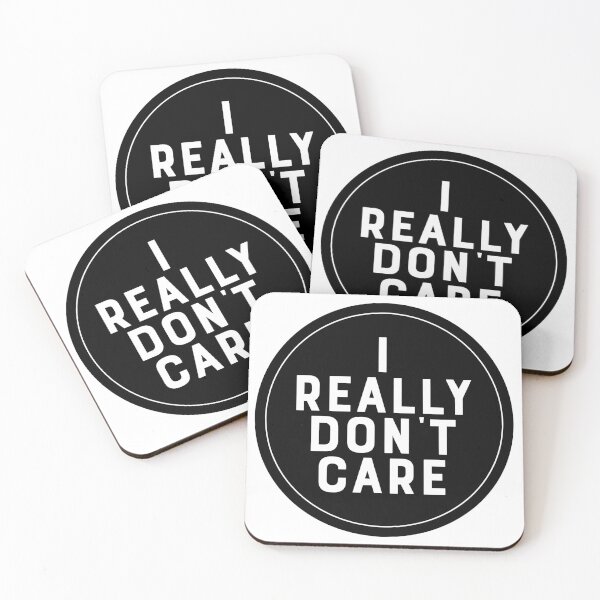 Item preview, I Really Don't Care sticker or t-shirt designed and sold by PIXEL POP DESIGNS - Beyond the Norm!.
