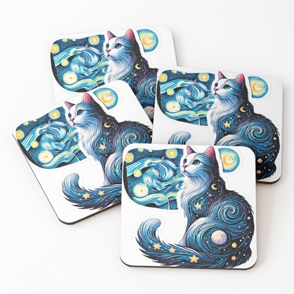 Item preview, Starry Night Cat designed and sold by JediKittenWars.