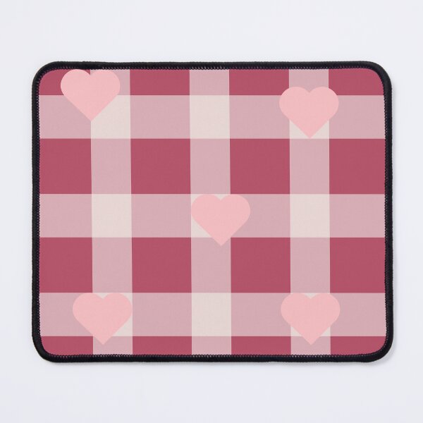 Item preview, Cherry pink plaid heart designed and sold by aliceworks.