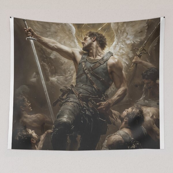 Item preview, Divine Warrior: The Angel of Battle designed and sold by oanaunciuleanu.