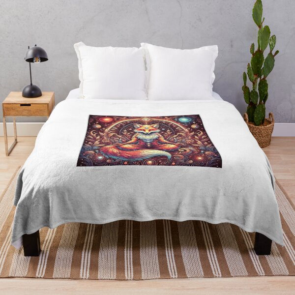 Item preview, Meditative Fox Art designed and sold by RetroPop23.