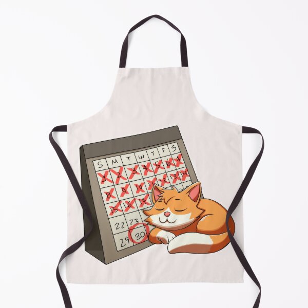Item preview, Procrastination Calendar with Sleeping Cat designed and sold by Rawecz Studio.