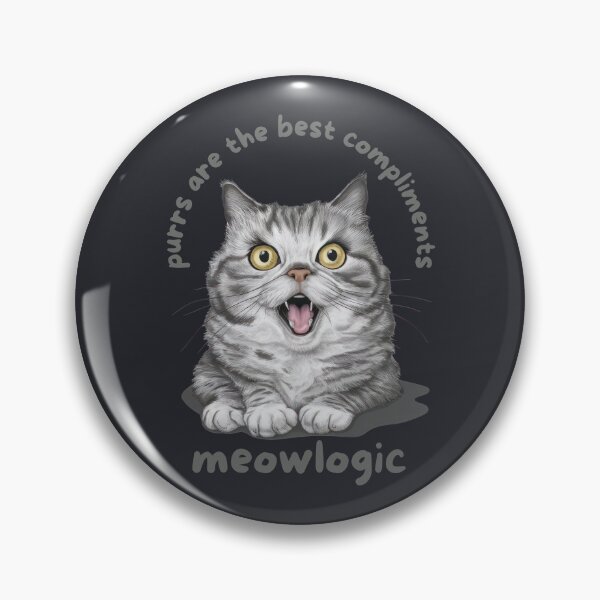 Item preview, purrs are the best compliment meowlogic cat logic  designed and sold by digilabs.
