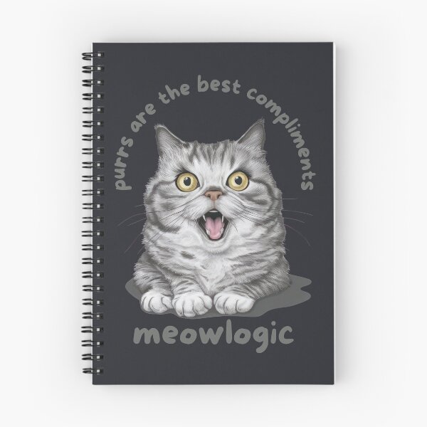 Item preview, purrs are the best compliment meowlogic cat logic  designed and sold by digilabs.