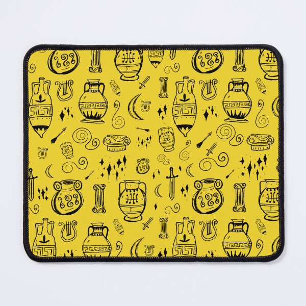 Item preview, Amphora Ancient Greek Doodles Pattern gold designed and sold by iliketeas.