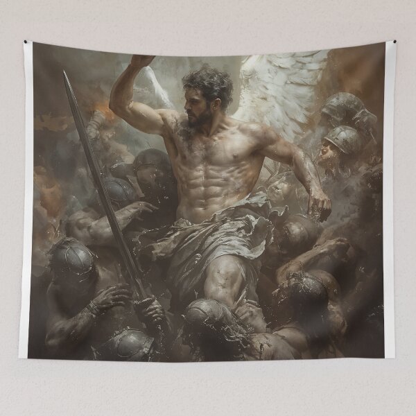 Item preview, Divine Warrior: The Angel of Battle designed and sold by oanaunciuleanu.