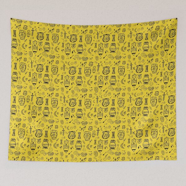 Item preview, Amphora Ancient Greek Doodles Pattern gold designed and sold by iliketeas.