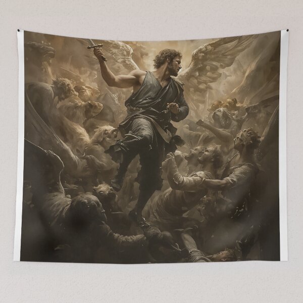 Item preview, Divine Warrior: The Angel of Battle designed and sold by oanaunciuleanu.