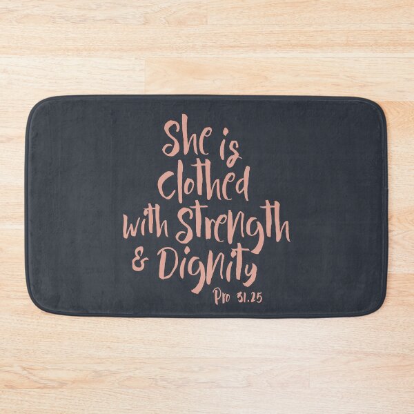 Item preview, She Is Clothed With Strength And Dignity Proverbs 31 25 Pink designed and sold by amazingjoy.