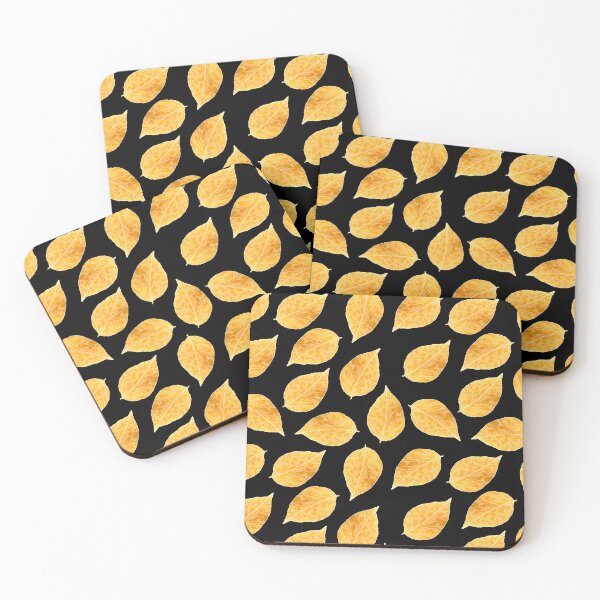 Item preview, Golden Aspen Leaves, Repeat Autumn Leaf Pattern designed and sold by LaRoach Digital Arts.