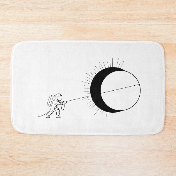 Item preview, Black Cosmic Tug-of-War: The Astronaut's Sun Eclipse designed and sold by Ojtek86.