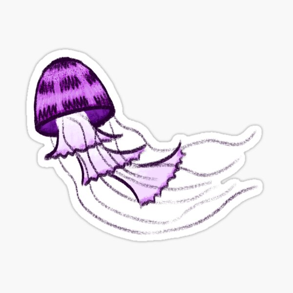 Purple Jellyfish Sticker