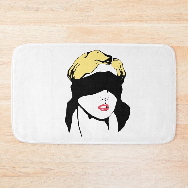 Item preview, Blonde Woman Blindfolded illustration designed and sold by Olivia Braunsteiner.