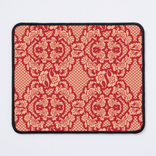 Item preview, French Lace | Cherry Red & Peach Fuzz  designed and sold by Divine Design.