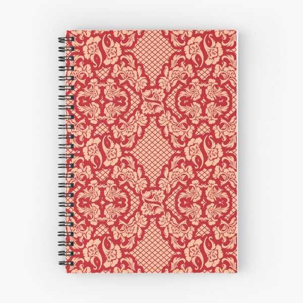 Item preview, French Lace | Cherry Red & Peach Fuzz  designed and sold by Divine Design.