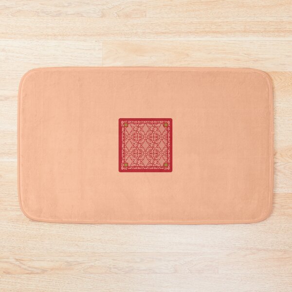 Item preview, French Lace | Cherry Red & Peach Fuzz  designed and sold by Divine Design.