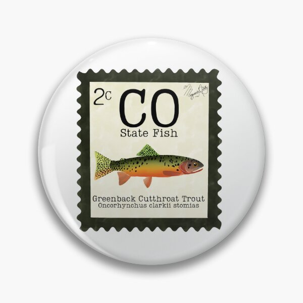 Item preview, Greenback Cutthroat Trout: Colorado State Fish Stamp designed and sold by Marguerite Artistry.