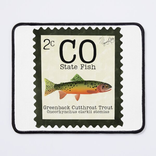 Item preview, Greenback Cutthroat Trout: Colorado State Fish Stamp designed and sold by Marguerite Artistry.