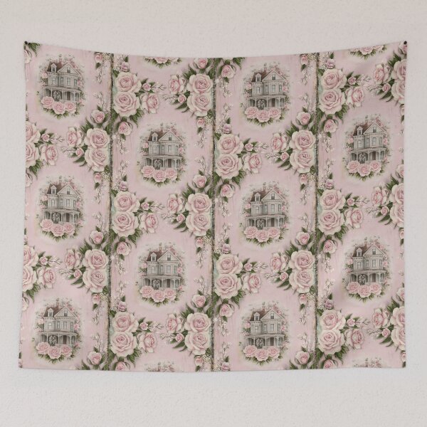 Item preview, Shabby Chic Roses and Victorian House designed and sold by SloganExpress.