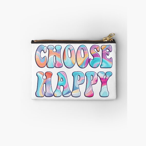 Item preview, Choose Happy Typography Choose Happy Text - Colorful Text Hippie Groovy Design - Happy Colorful Pastel Colors - Joyful Inspirational Quote Motivational Vibe Choose Happy designed and sold by TheIconShop.