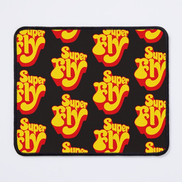 Item preview, Super Fly logo in yellow and red designed and sold by PIXEL POP DESIGNS - Beyond the Norm!.