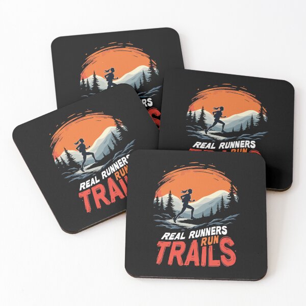 Item preview, Real Runners Run Trails - Trail Running designed and sold by HandicraftArt.