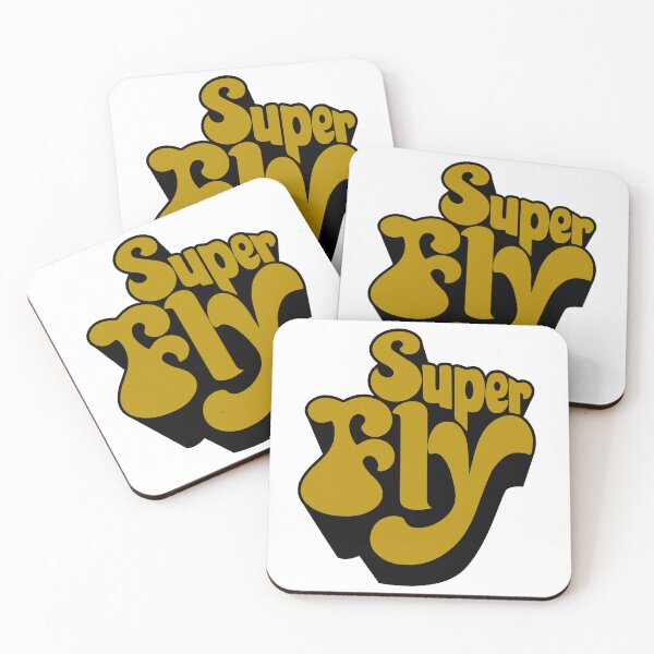 Item preview, Super Fly logo in black and gold designed and sold by PIXEL POP DESIGNS - Beyond the Norm!.