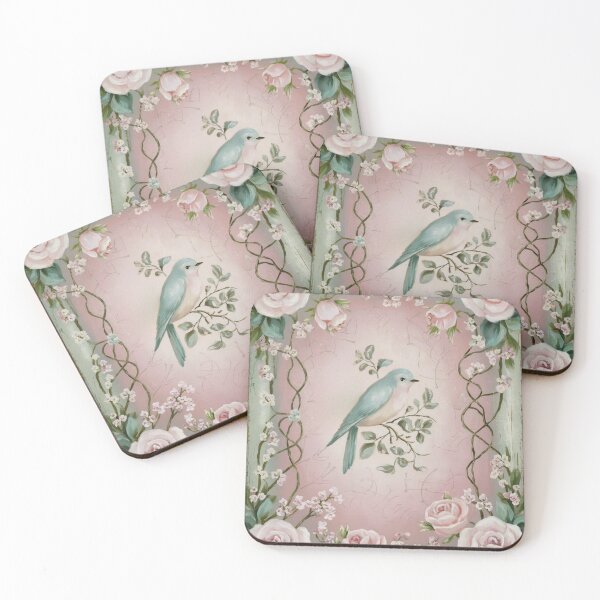 Item preview, Cabbage Rose and Bird Vintage Beauty designed and sold by SloganExpress.