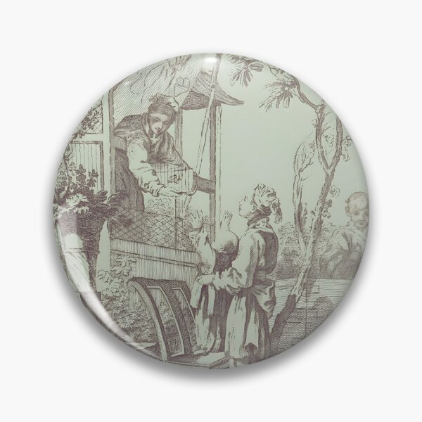 Item preview, Sage Vintage Street Vendor Scene Chinoiserie designed and sold by TheChinoiserie.