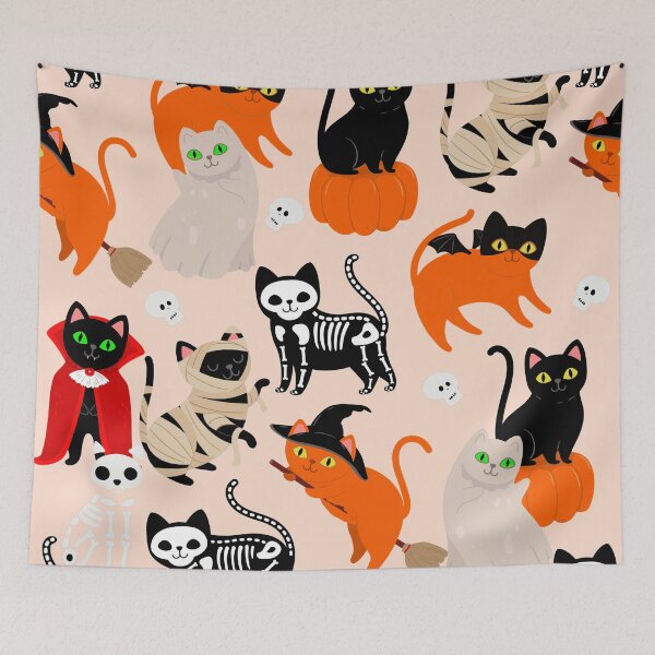 Item preview, ghost halloween cat mummy witch  designed and sold by Gossip Rag.