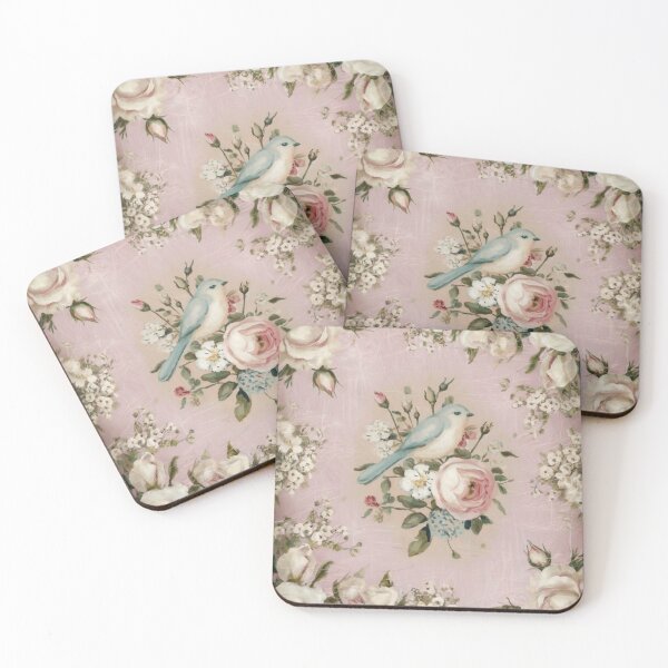 Item preview, Cabbage Rose and Bird Vintage Beauty designed and sold by SloganExpress.