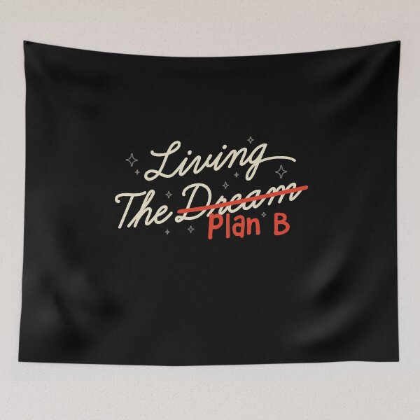 Item preview, Living The Plan B - Funny Sarcasm Lettering Gift designed and sold by koalateess.