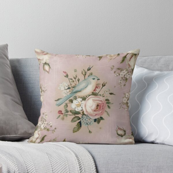 Item preview, Cabbage Rose and Bird Vintage Beauty designed and sold by SloganExpress.