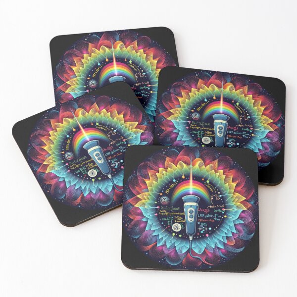 Item preview, Sonography-Colorful Ultrasound Waves-Physics Equations-Ultrasound Technician designed and sold by artcolory.